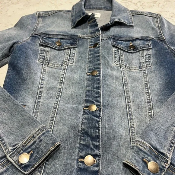 NWOT Amalli Talli‎ Women's Denim Jean Jacket Small Tall Classic Style - Picture 3 of 7